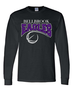 "Bellbrook Eagles" Basketball Black Long Sleeve Shirt