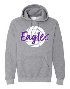 Bellbrook Middle School Volleyball Graphite Heather Hoodie