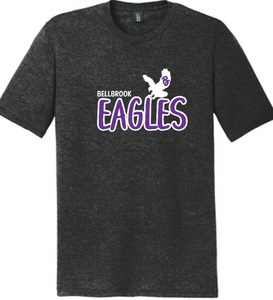 Wee Eagles Cheer "Bellbrook Eagles"  Ladies/Girls Black Frost Tri-Blend Shirt