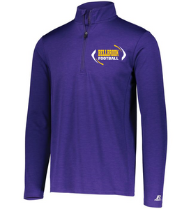 Bellbrook Middle School Football Adult Purple 1/4 Zip Pullover