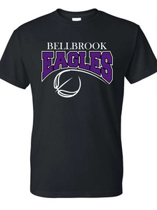 "Bellbrook Eagles" Basketball Black T-Shirt