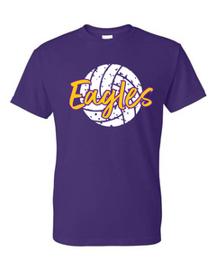 Bellbrook Middle School Volleyball Solid Purple T-Shirt