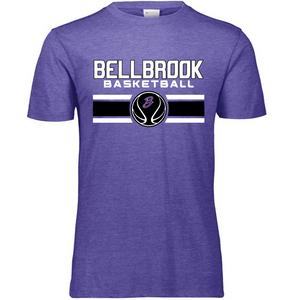 BMS Basketball Purple Spirit Wear Tri-Blend Shirt