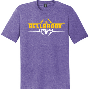 Wee Eagles "Bellbrook Football" Adult Purple Frost Tri-Blend Shirt