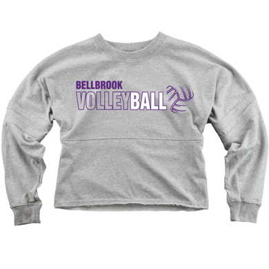 BHS Volleyball Ladies Oxford Cropped Retro Jersey