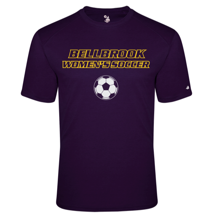 BHS Women's Soccer Purple Badger Adult Tri-Blend Shirt
