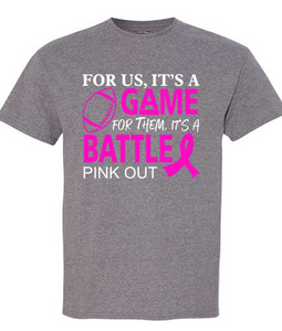 Wee Eagles Football "Breast Cancer Awareness" Graphite Heather T-Shirt