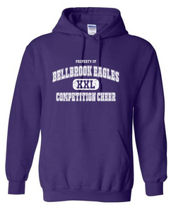 Competition Cheer Bellbrook Eagles XXL Purple Hoodie