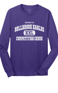 Competition Cheer Bellbrook Eagles XXL Long Sleeve Cotton Shirt