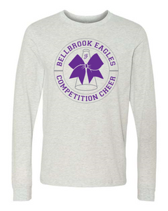 Competition Cheer Megaphone Long Sleeve Heather Ash Shirt